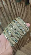 Designer Copper And Silver Touch Look Bangles Wholesale Price In Surat